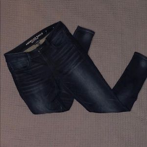 American Eagle Superlow Jegging - Dark Wash